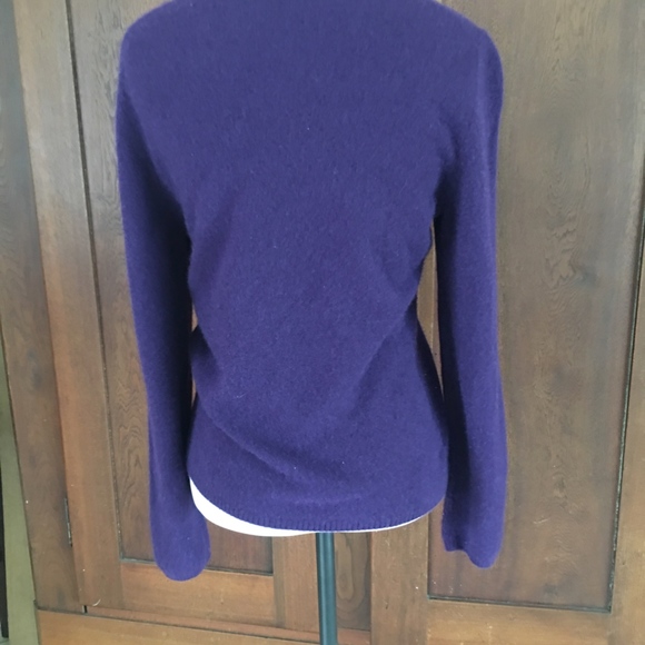 Sweater CASHMERE Purple Prive Medium ... - Picture 3 of 5